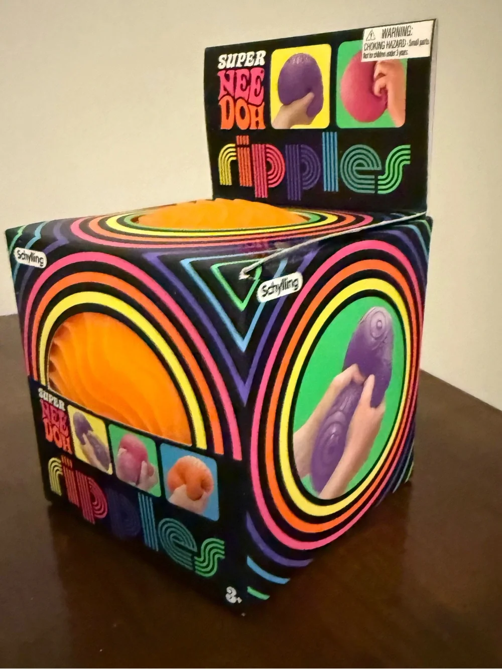 Super NeeDoh Ripples Stress Ball - Orange - Picture 1 of 1